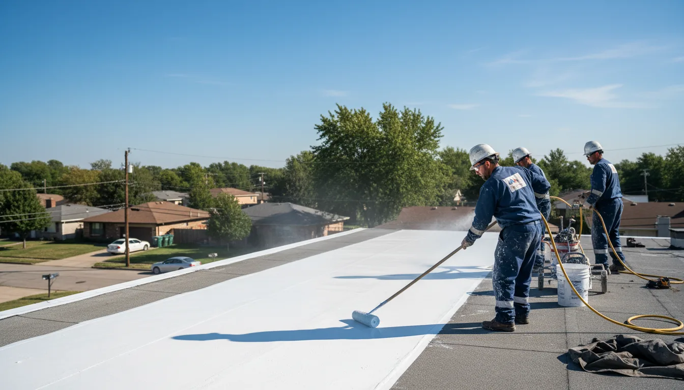 Commercial roof coating in Cactus, TX near me